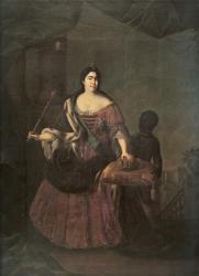 Адольский И-Б.Г. «Портрет Екатерины I с арапчонком. 1725 или 1726
